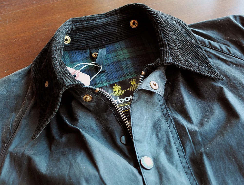 Smelly discount barbour jacket