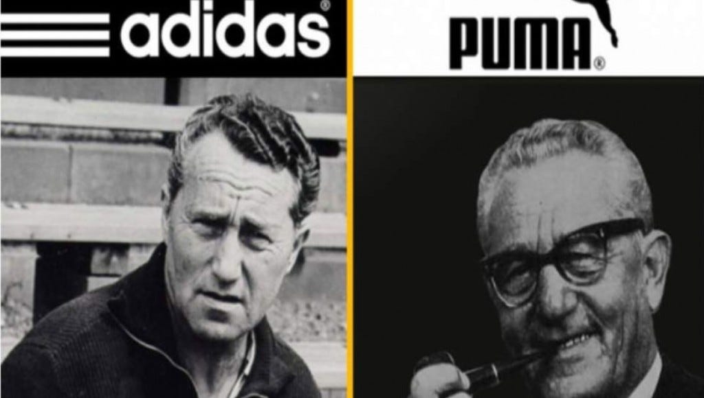 Historia de top adidas y puma