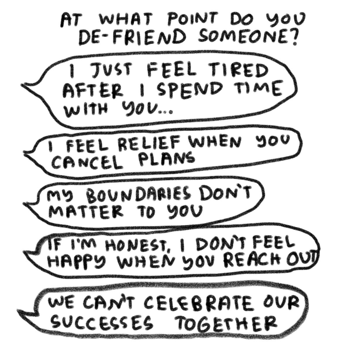 How to know if you should defriend someone?