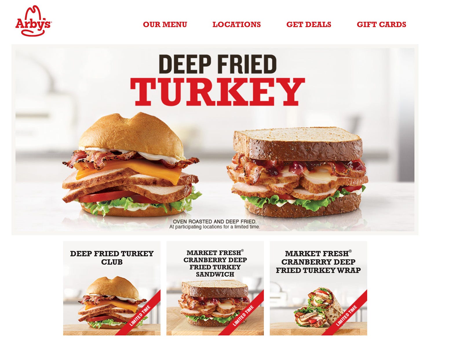 Arby's outlet turkey sandwich
