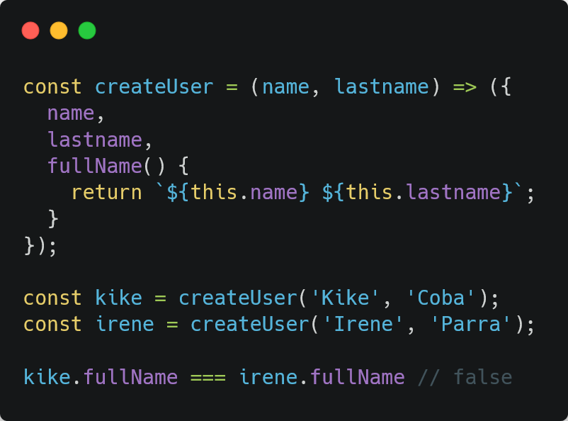 Composición de objetos en Javascript - by Pablo Fernández