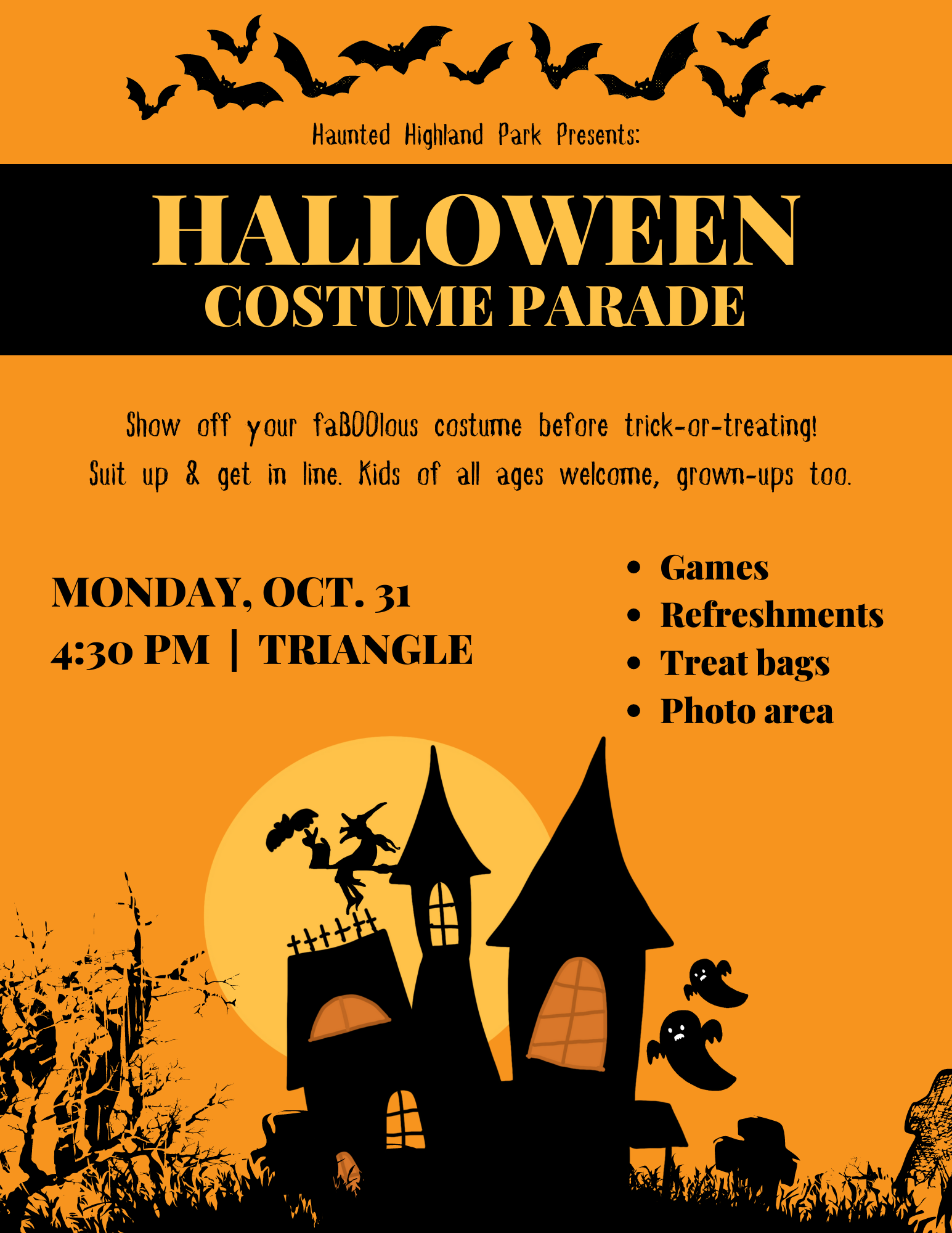 HPNA Halloween Highland Park Lafayette