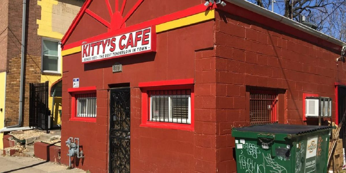 Essentials Pork Tenderloin Sandwich at Kitty's Cafe, Kansas City, Missouri