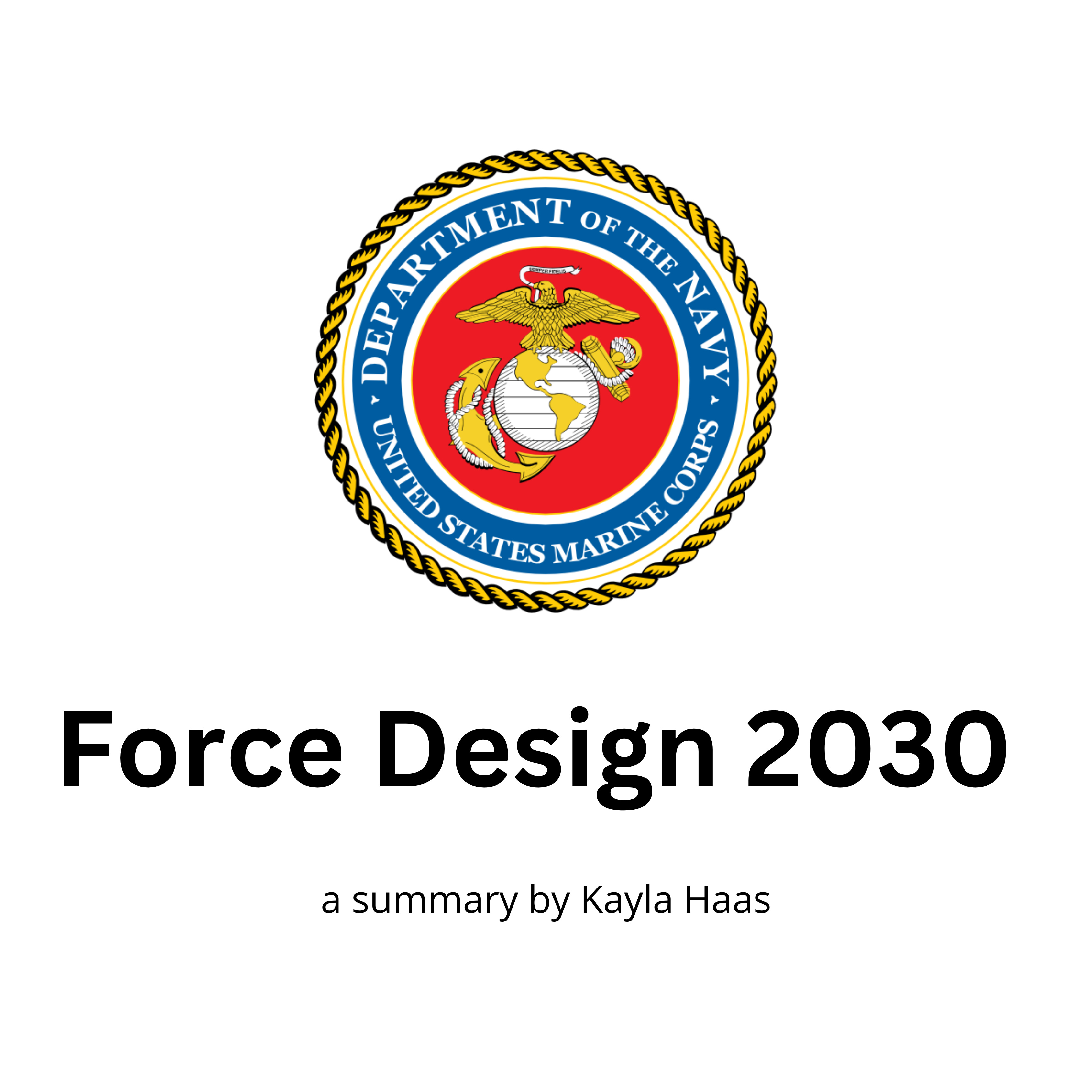 Force Design 2030 Kayla Haas