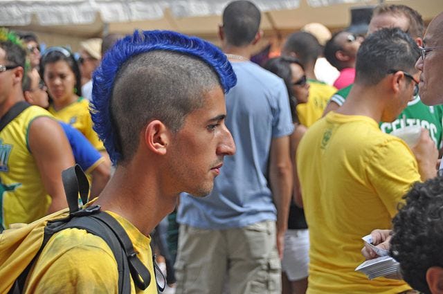 3. "The Rebel" - Blue hair is often associated with non-conformity and rebellion - wide 7