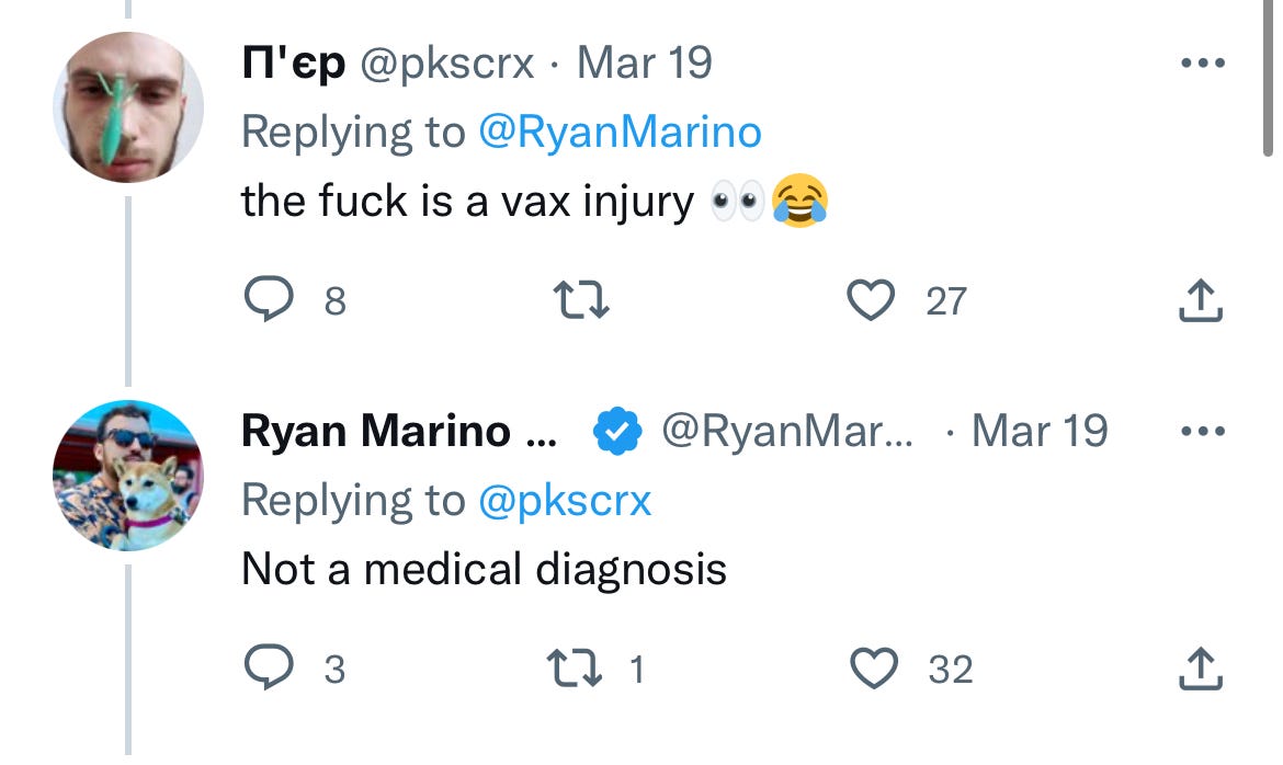 On Dr. Ryan Marino, Covid vaccines, and the rage of the tolerant left