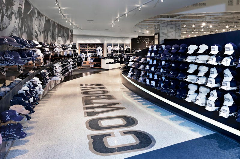 Cowboys team shop clearance