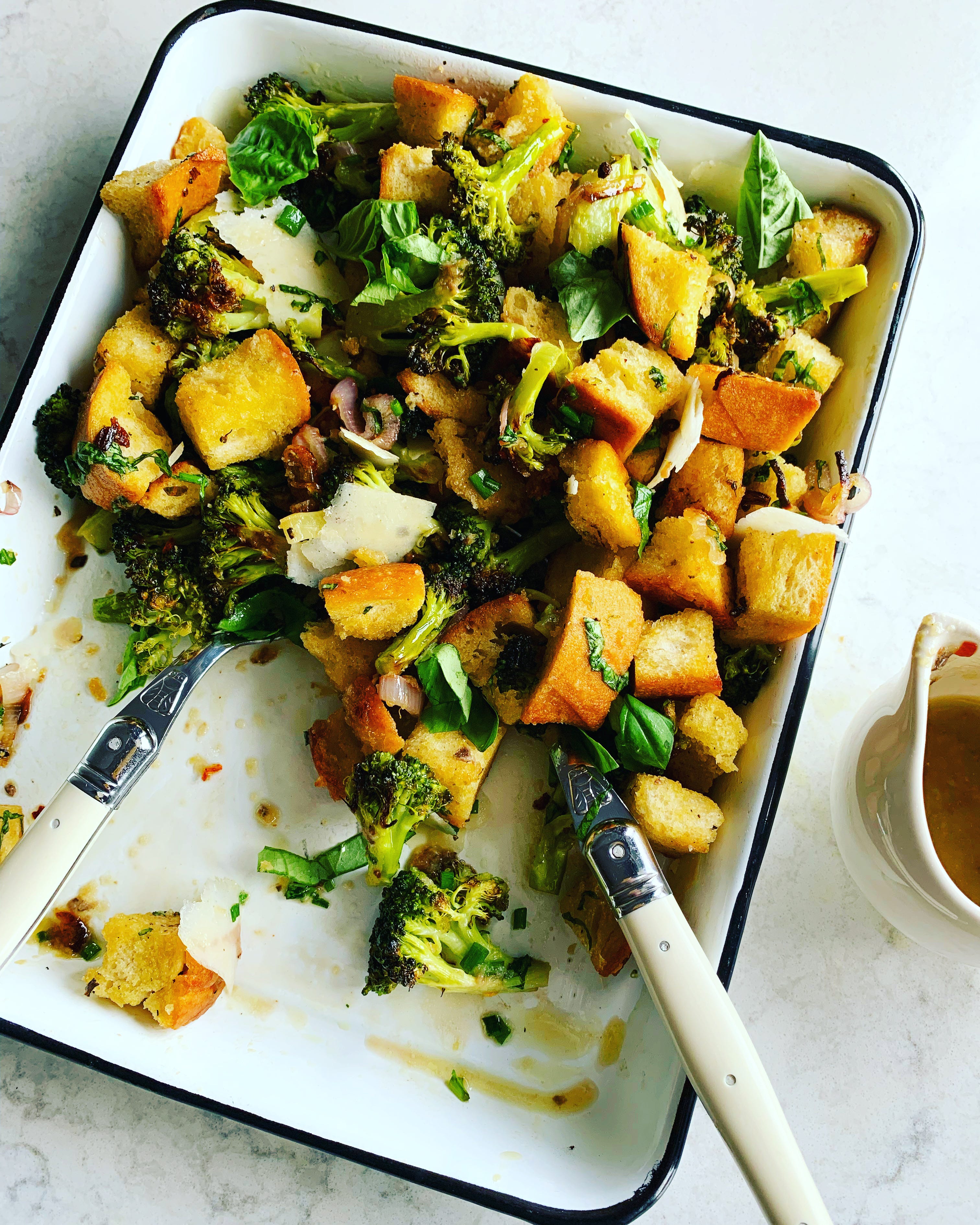 Roasted Broccoli Panzanella! by emily nunn