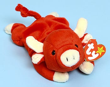 Tabasco beanie baby sales worth