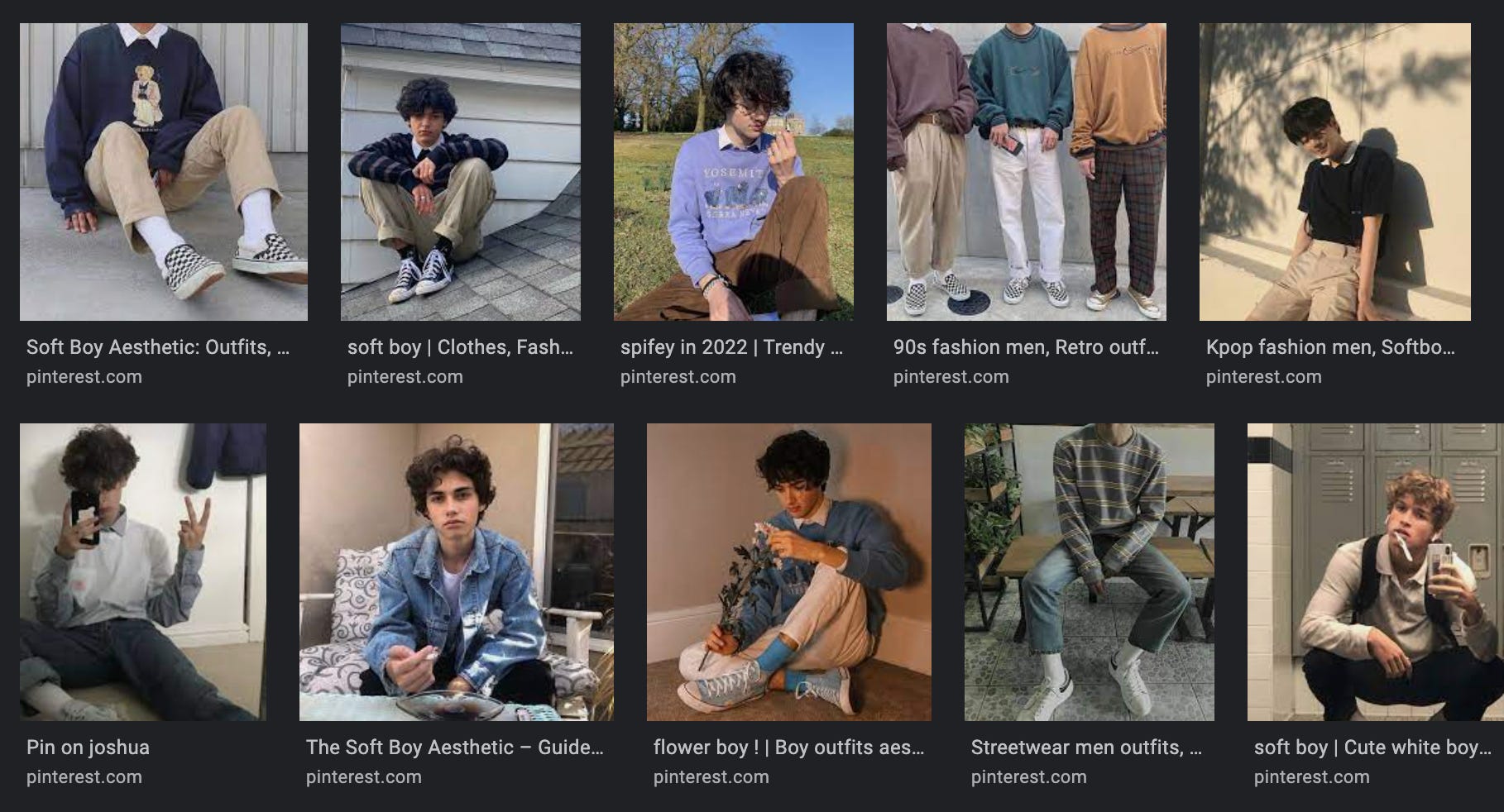 Soft boy shop aesthetic outfits