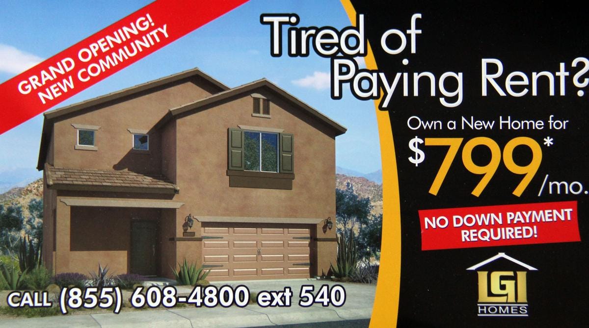 Lgi homes bad credit hot sale