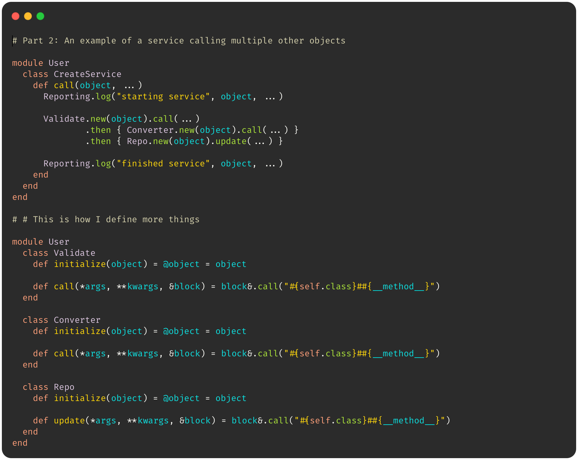 How to use Ruby forward arguments notation ...