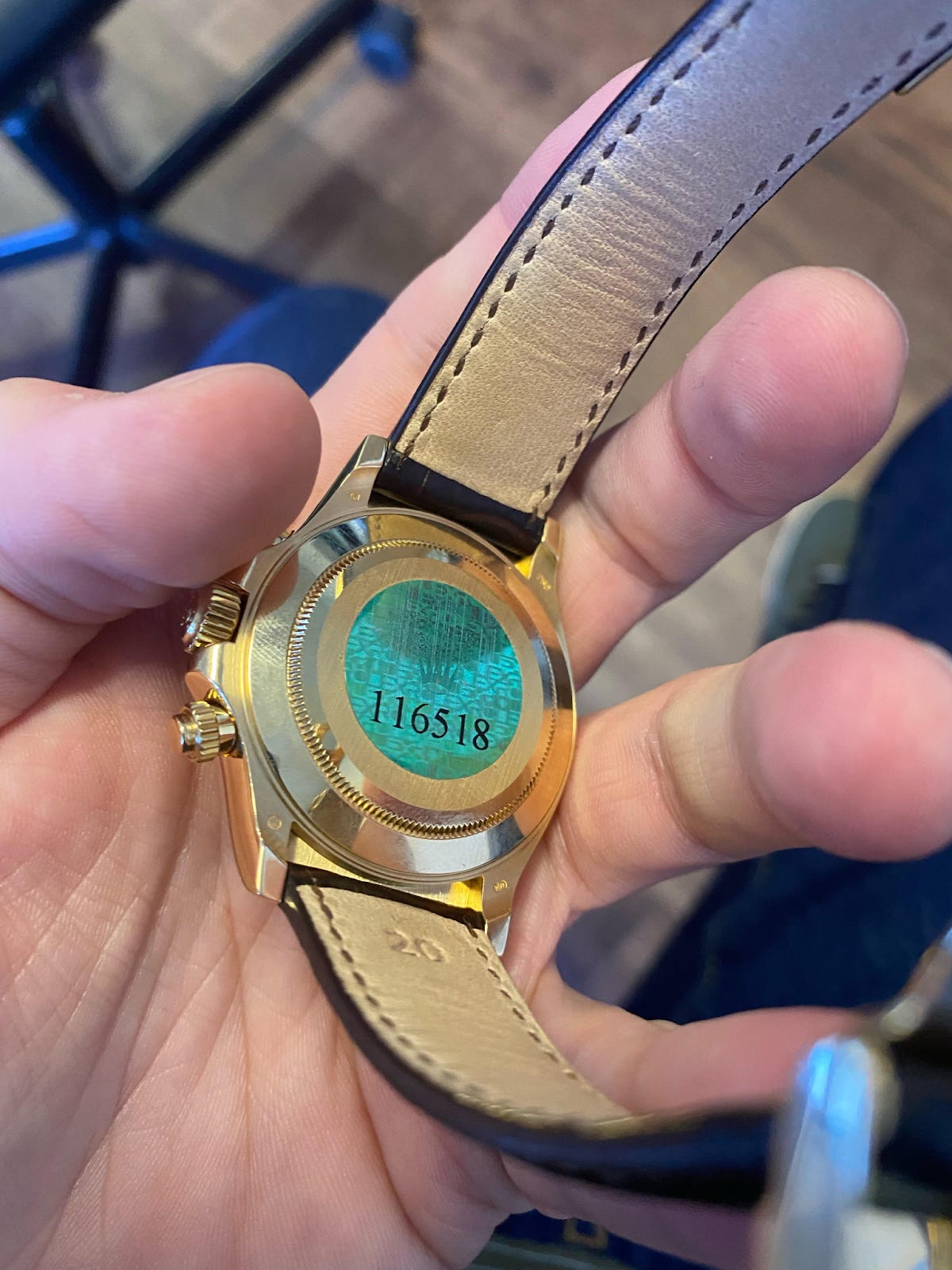 Rolex sticker on deals back