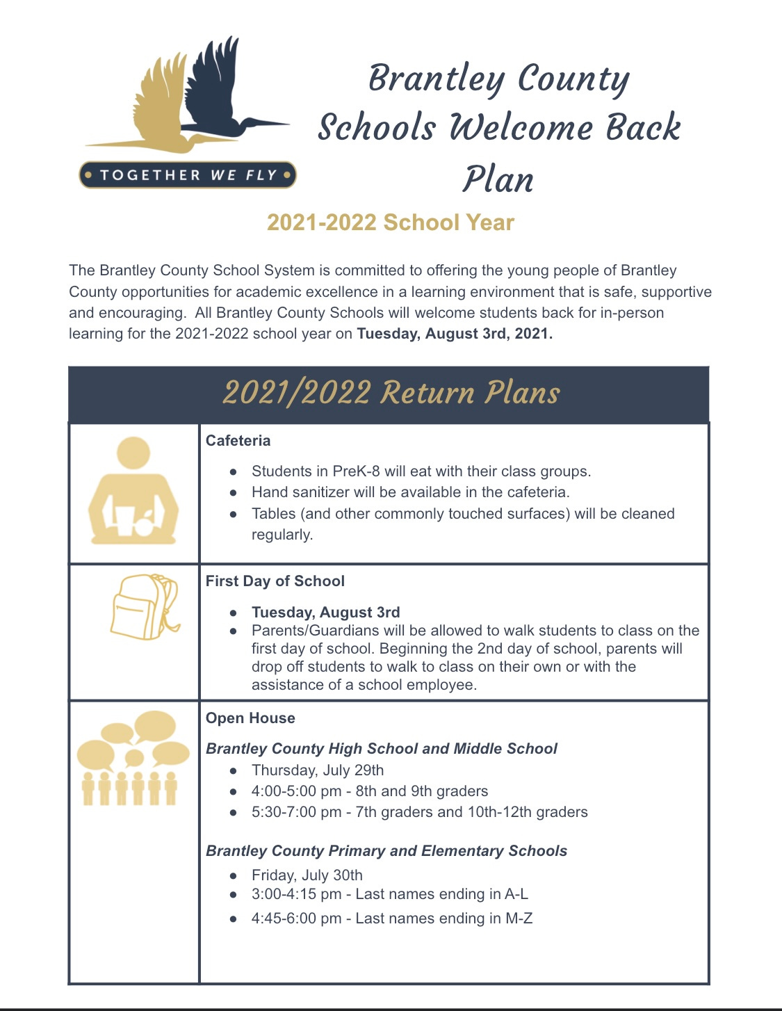 Brantley County Schools will not require Masks or Vaccines