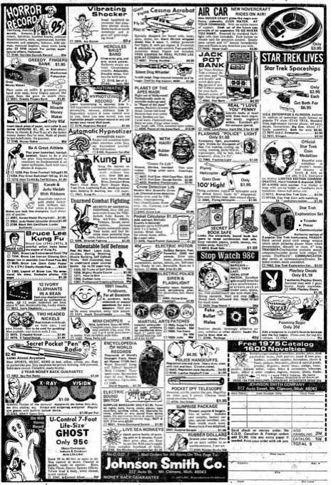 Novelty catalogs best sale
