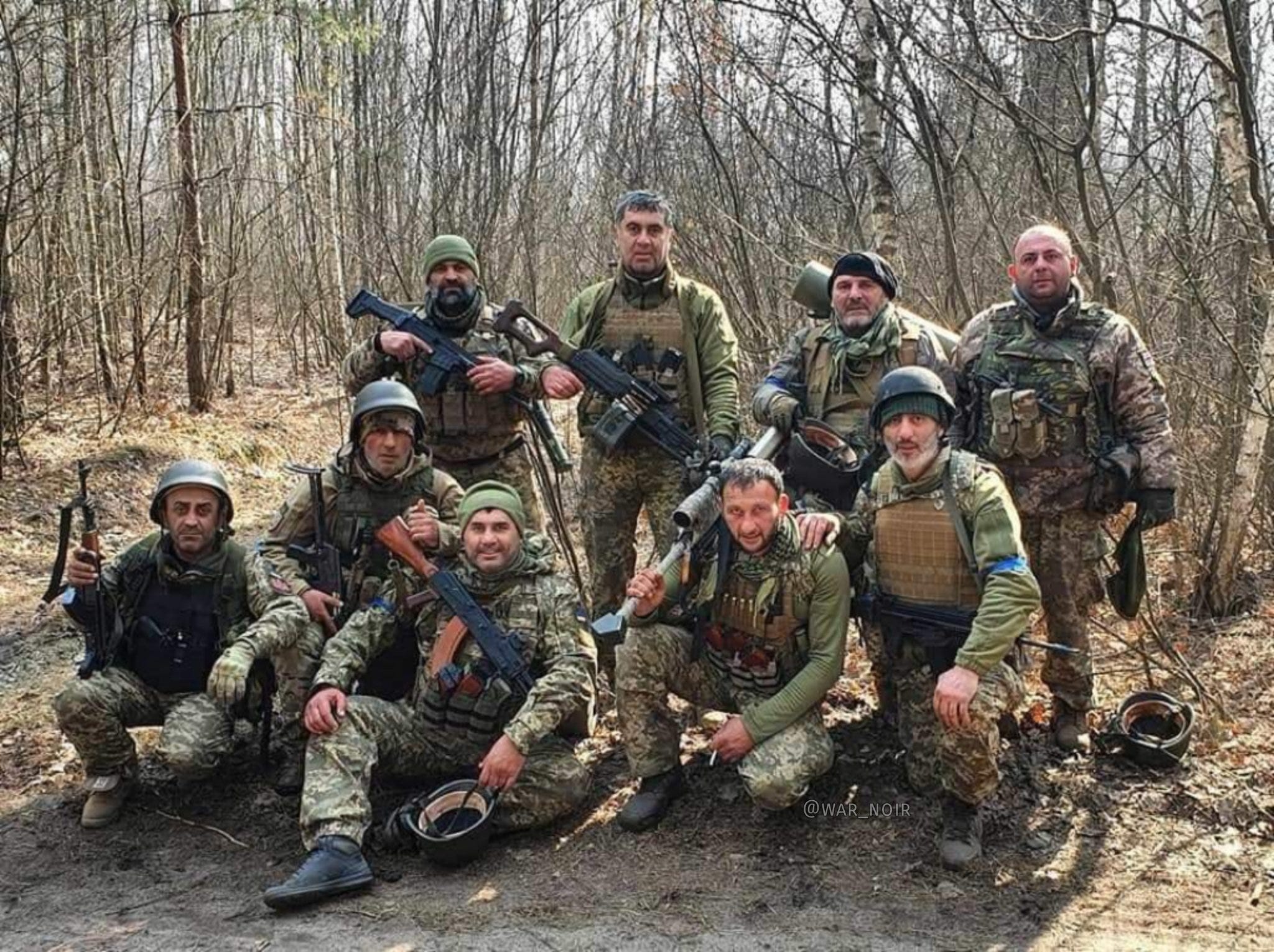 Weaponry of the Georgian Combatants in Ukraine's Territorial