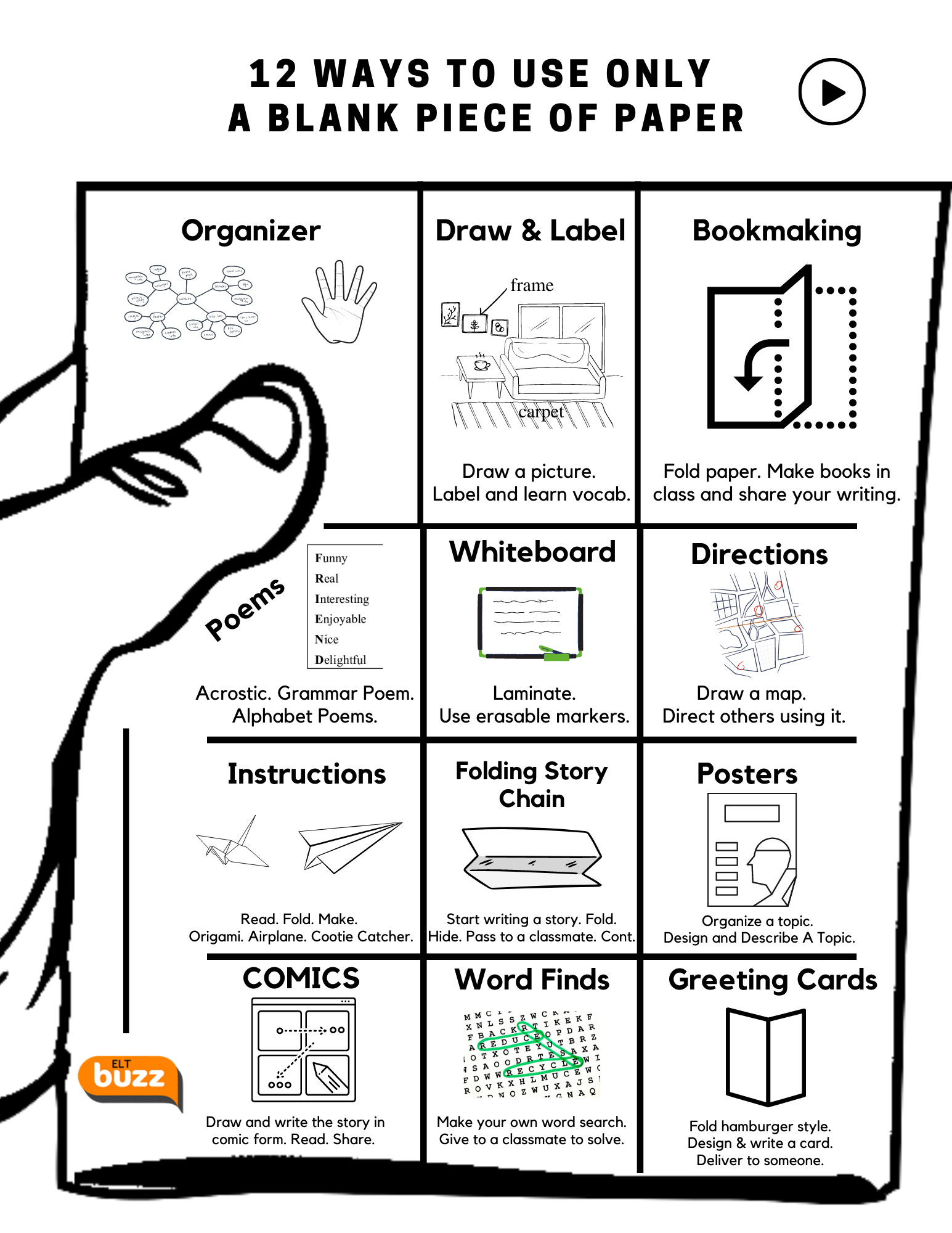 Using Just A Blank Piece Of Paper by David Deubelbeiss