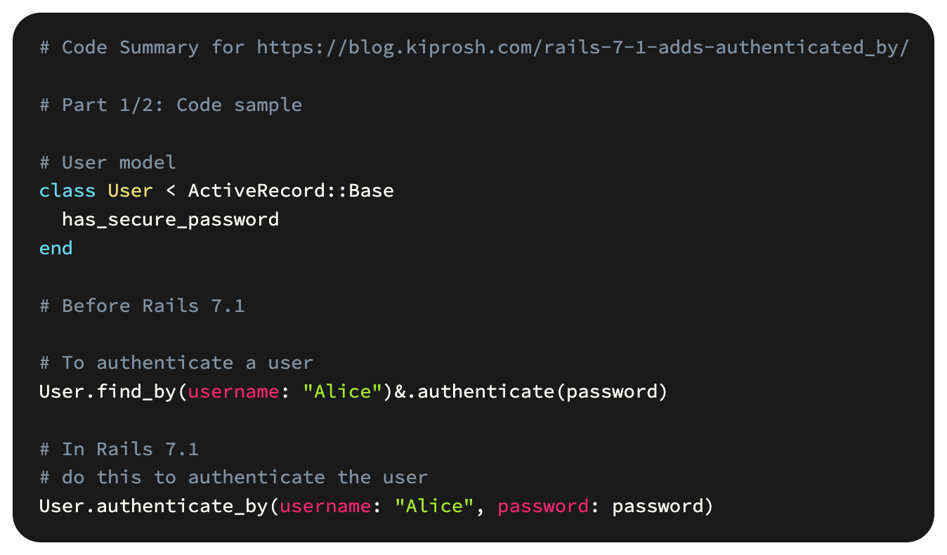 Rails 7.1 authenticate_by new method by Lucian Ghinda