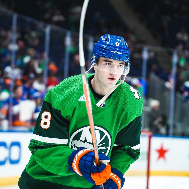 Islanders shop green jersey