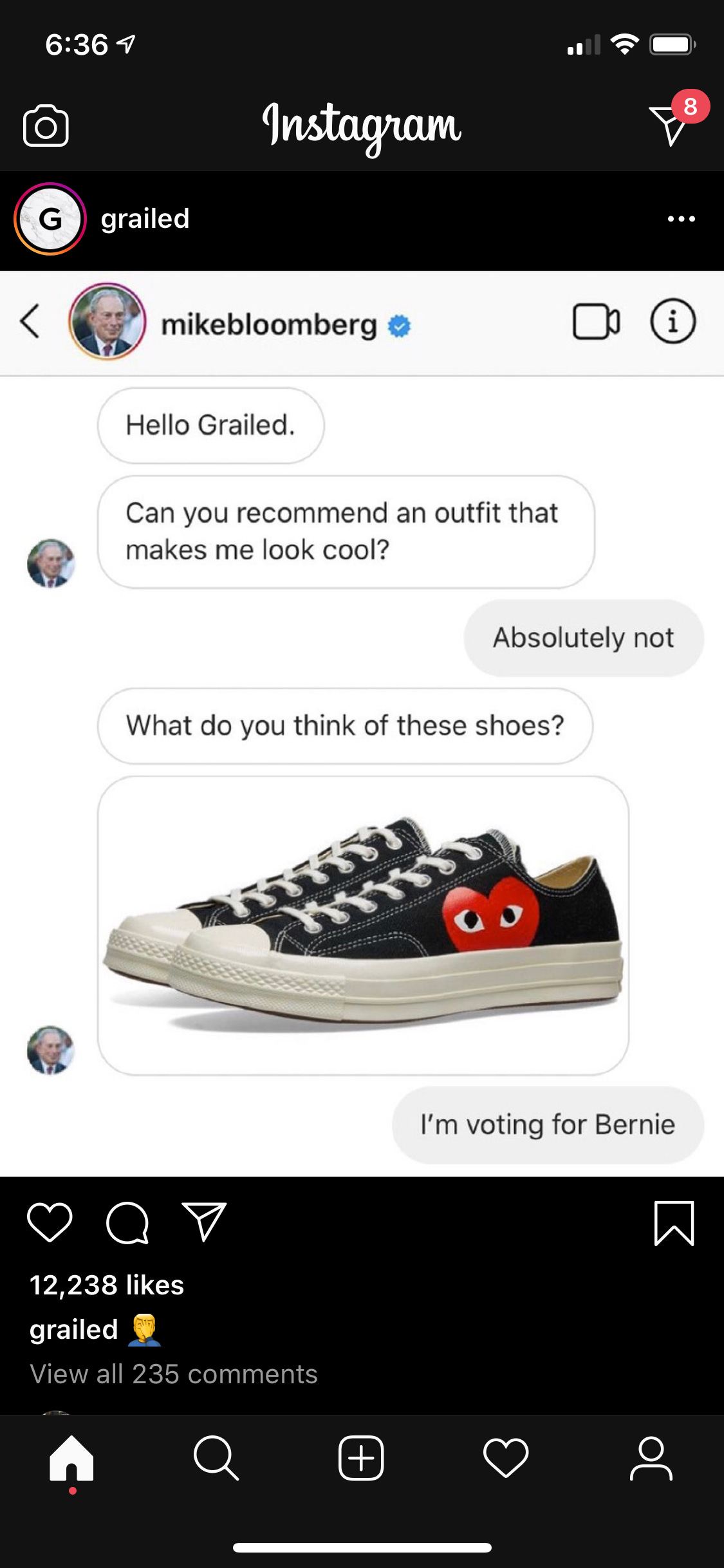 Cdg converse meme sale