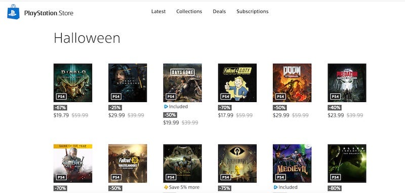 Playstation web store 2025