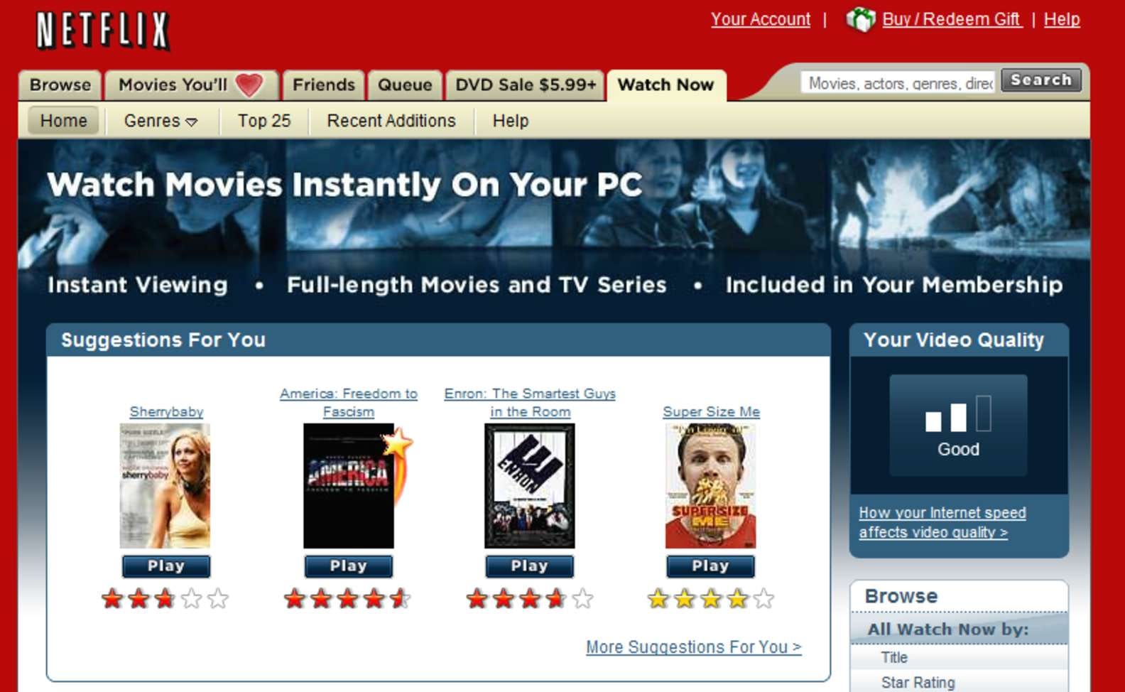Websites for watching top netflix series