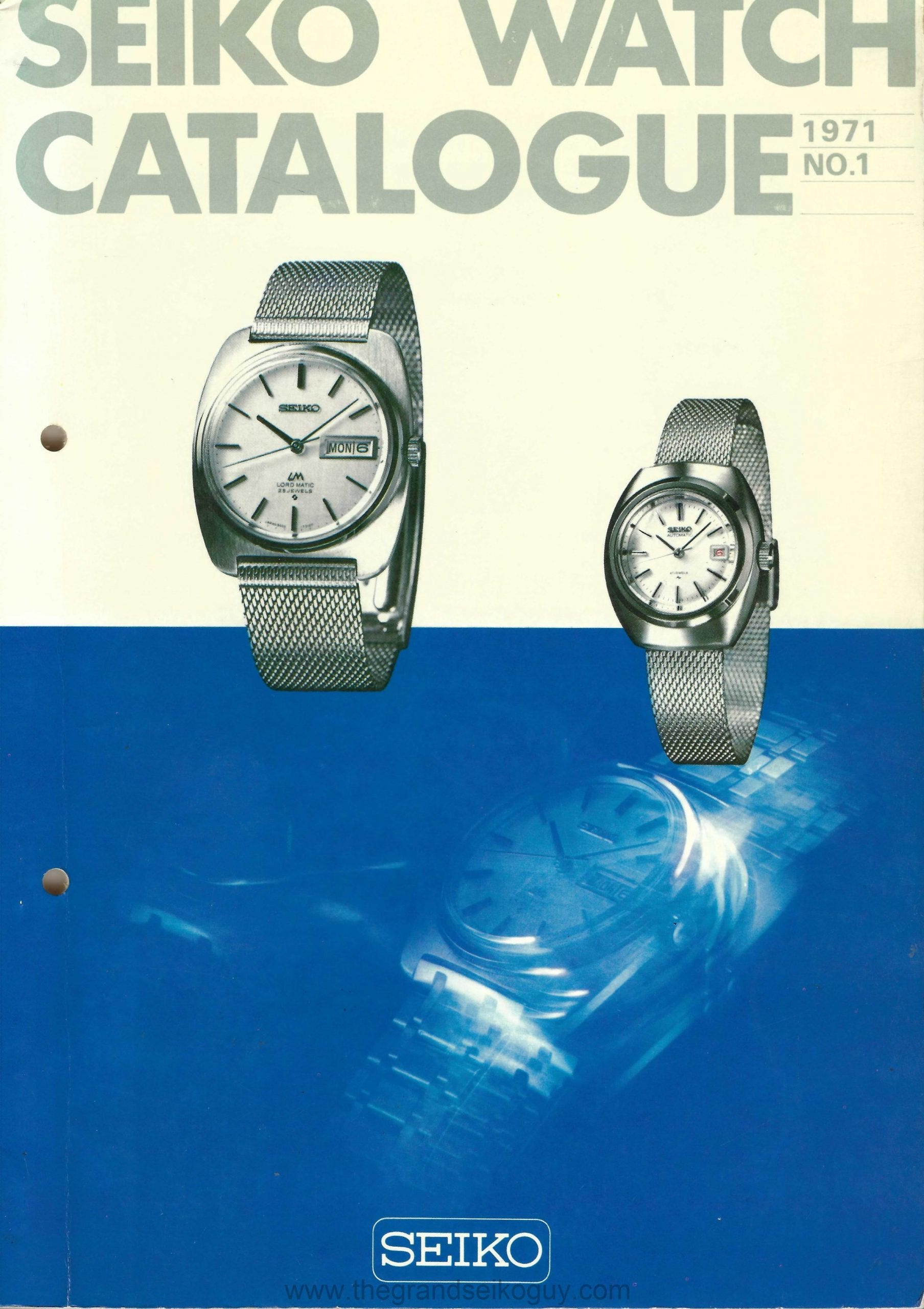 The Seiko 1971 Number 1 Catalogue the Grand Seiko guy