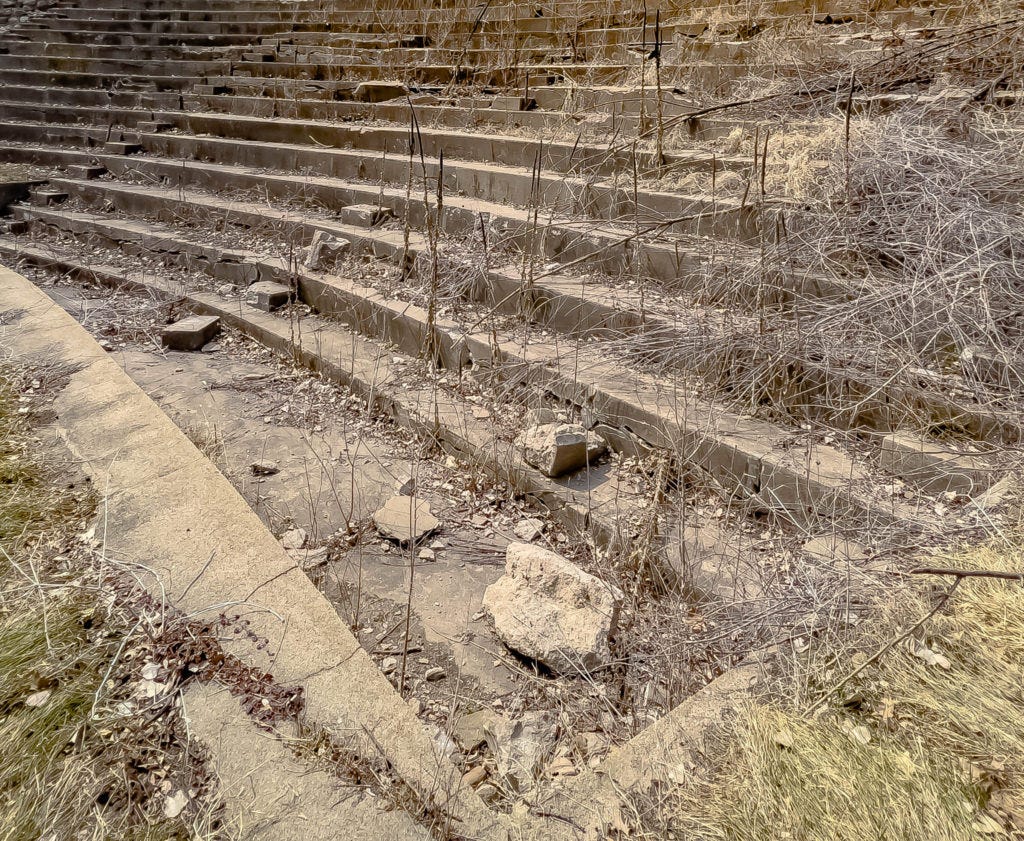 Anoka's abandoned amphitheater by Chad Smith