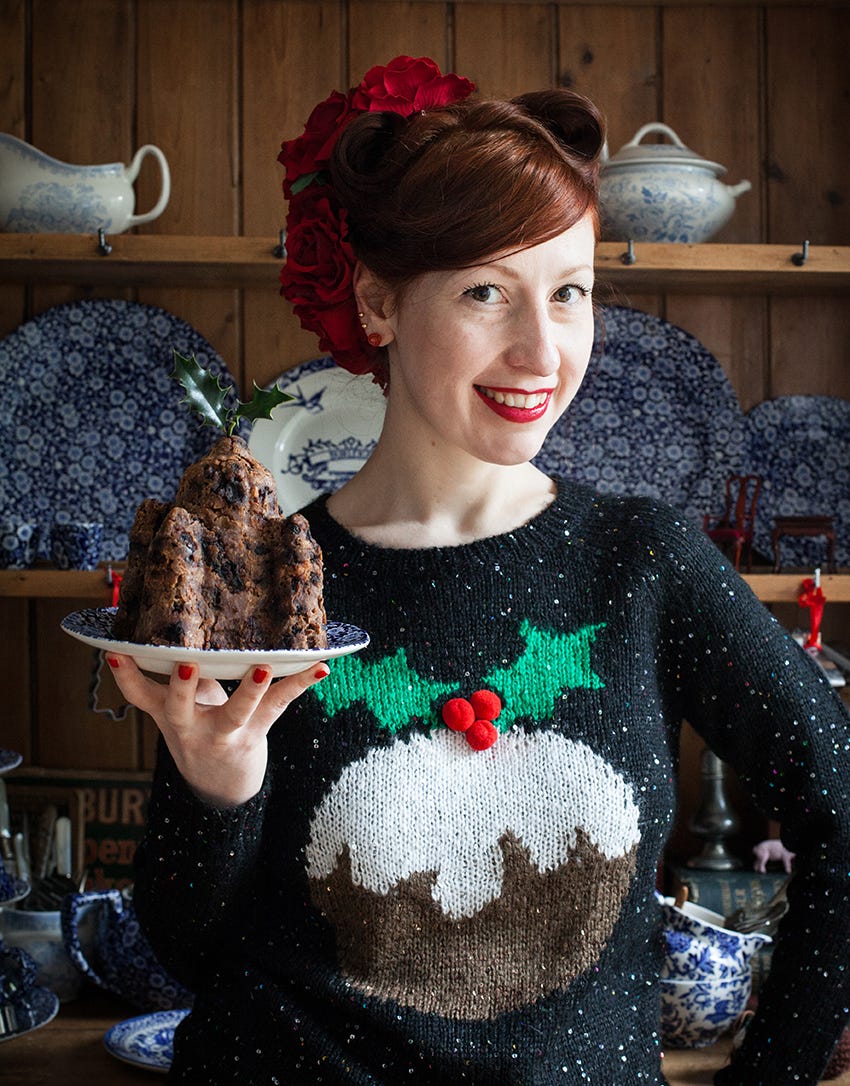 Sequin christmas pudding jumper store