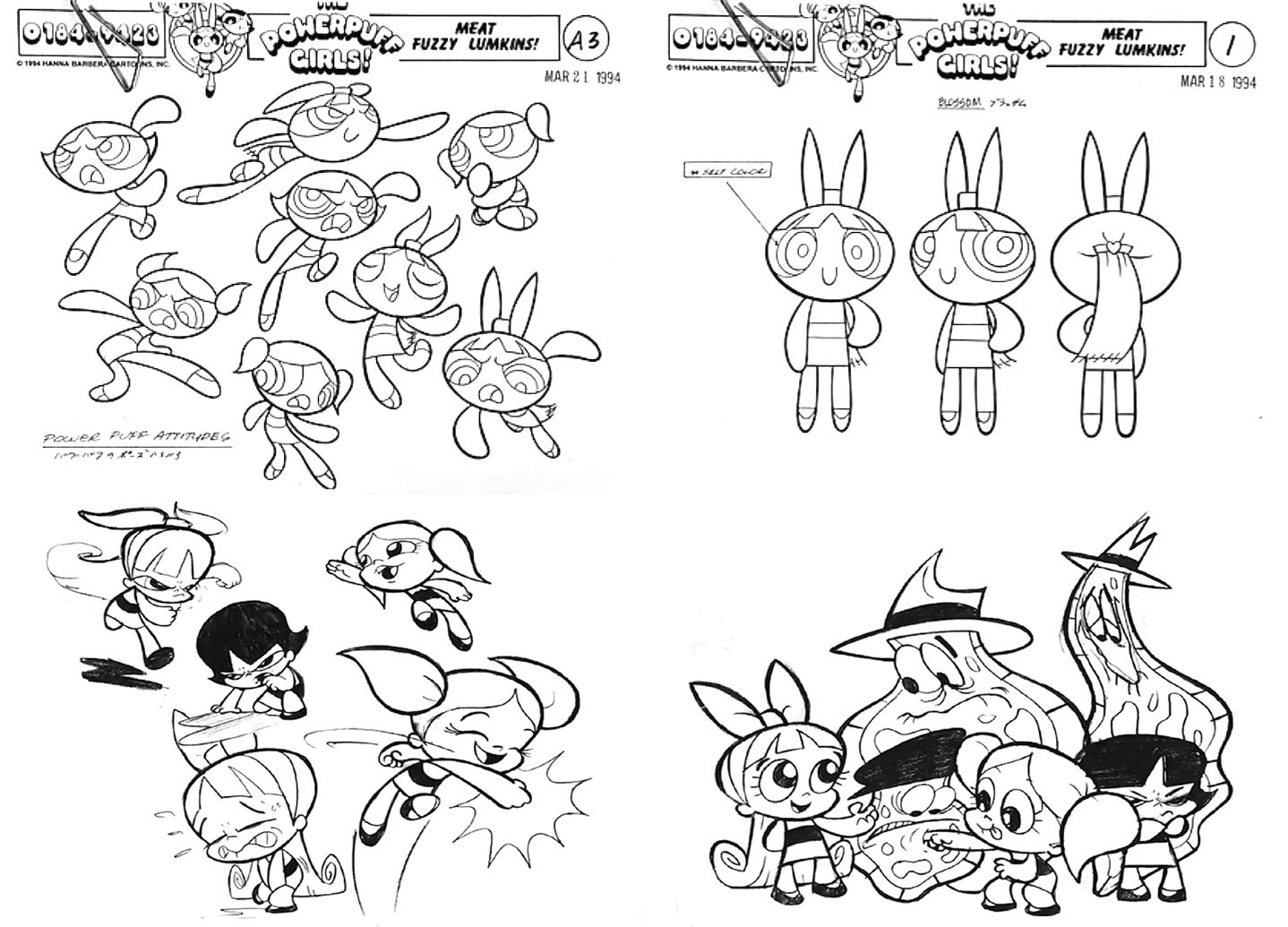 How They Designed the Powerpuff Girls