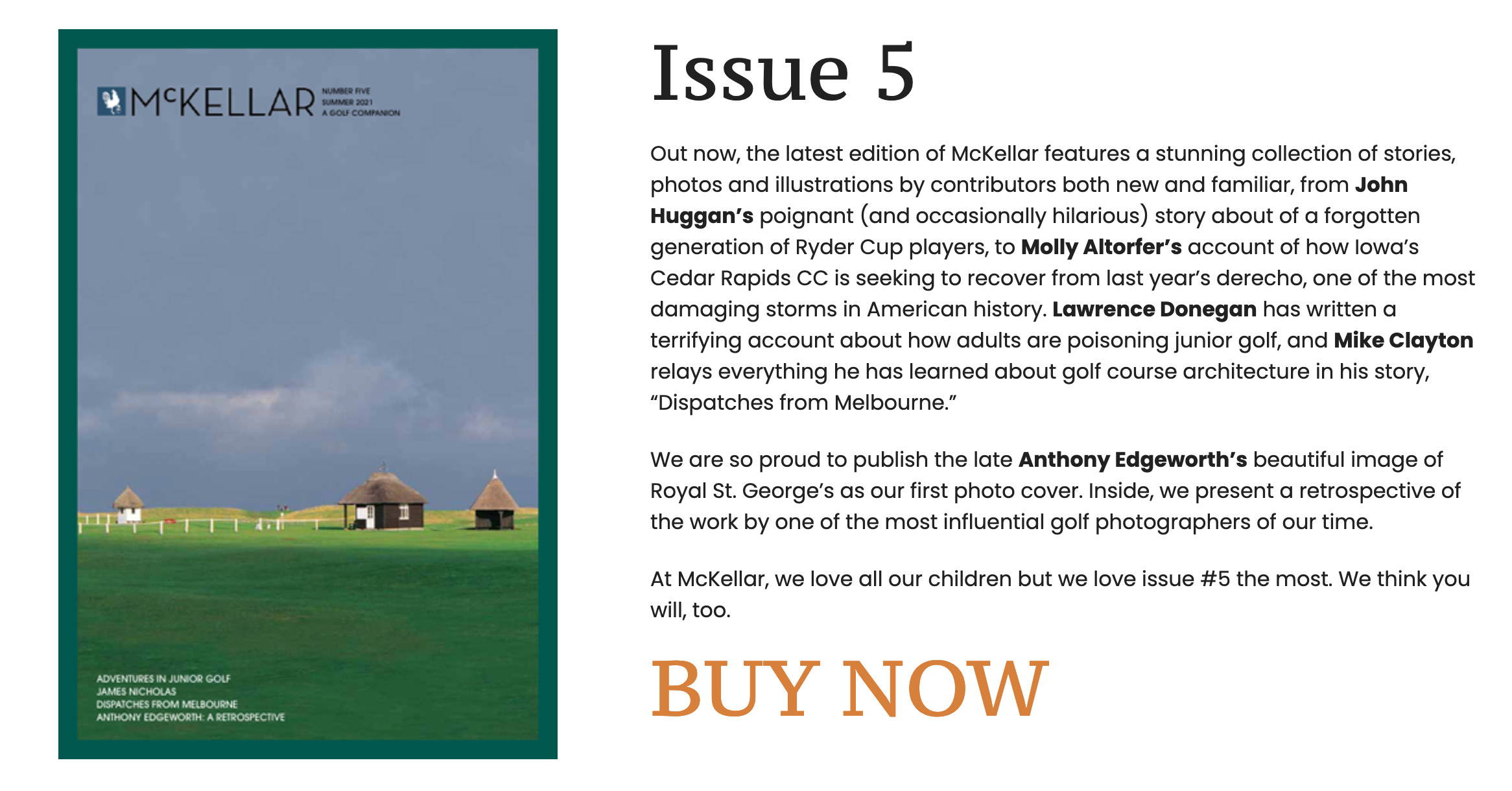 The State Of Golf Publications And A McKellar Offer