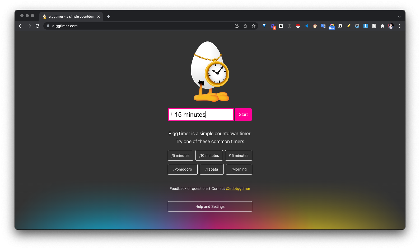 343 Um timer online personalizável bonitinho, gratuito e funcional