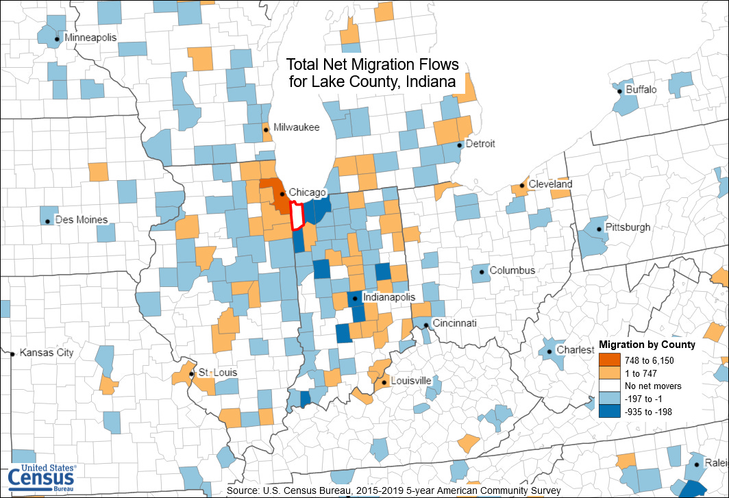 Northwest Indiana Population Migration Patterns
