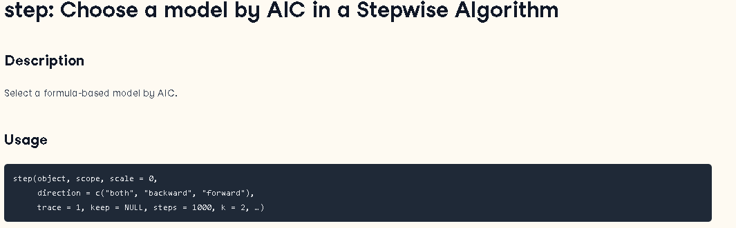 Stepwise Regression - by BowTied_Raptor