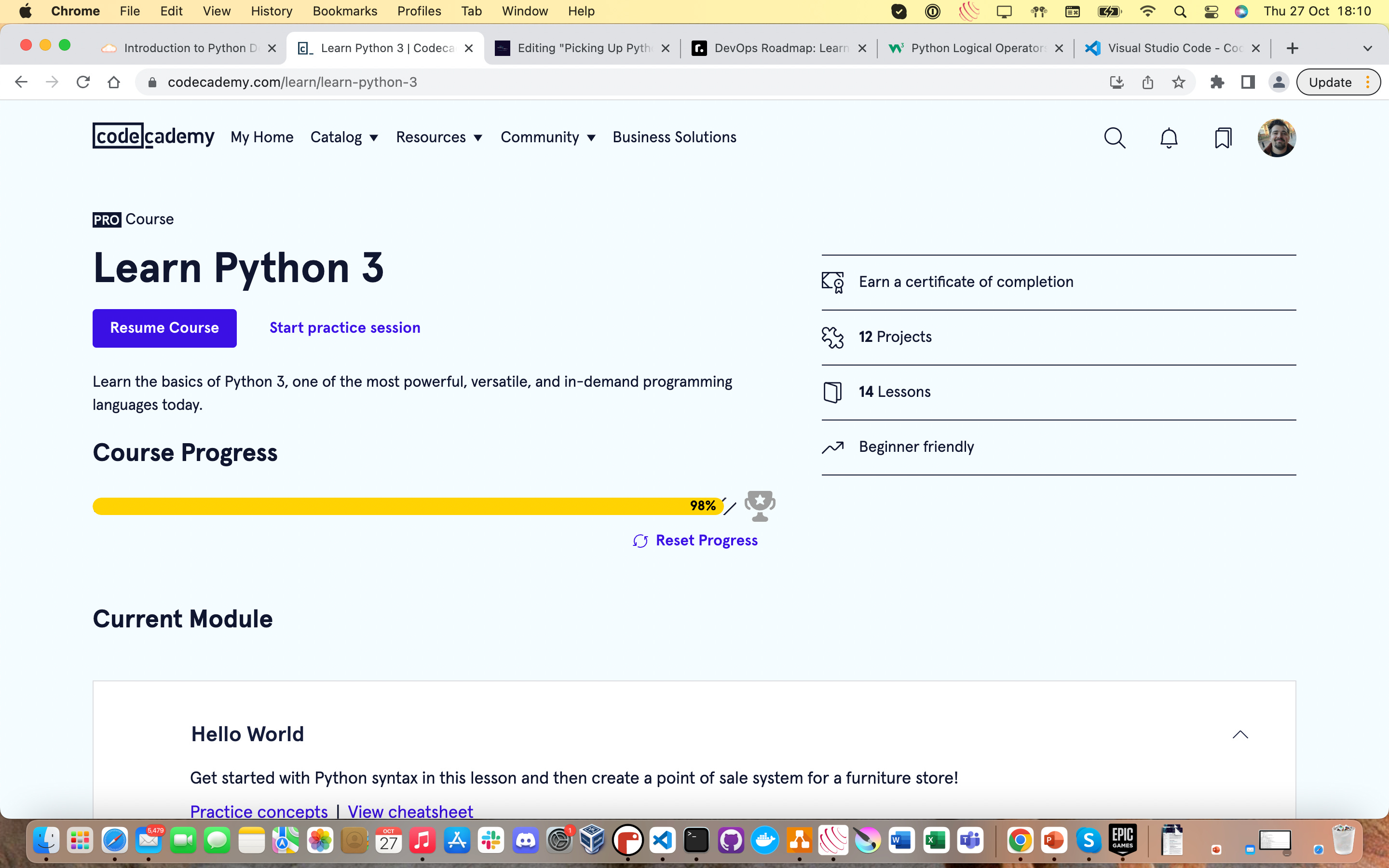 Picking Up Python Once And For All - by Matthew Twells