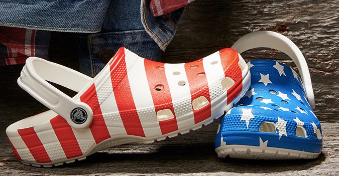 Checkered crocs discount