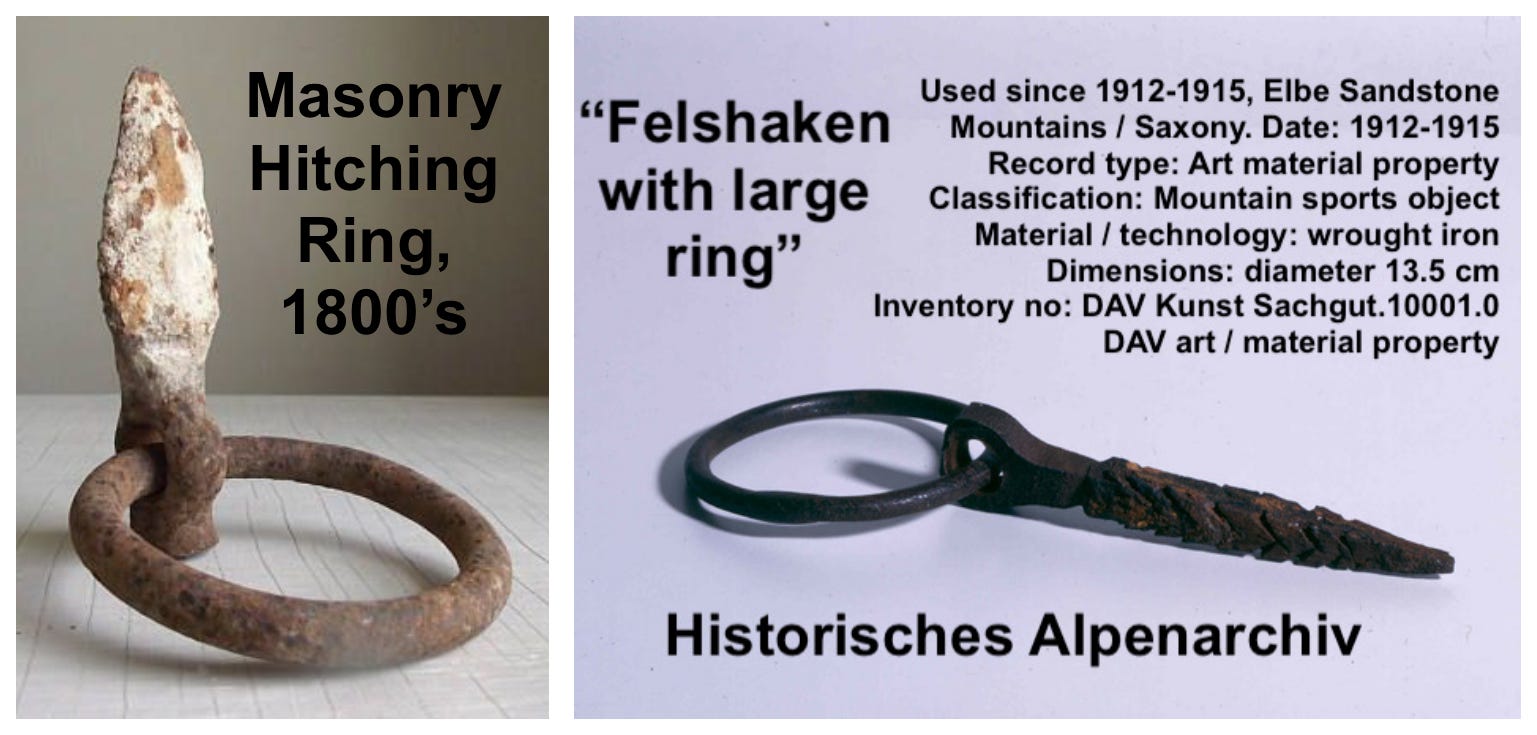 Climbing Pitons Early Evolutionpart 1dInline pitons and the rise of