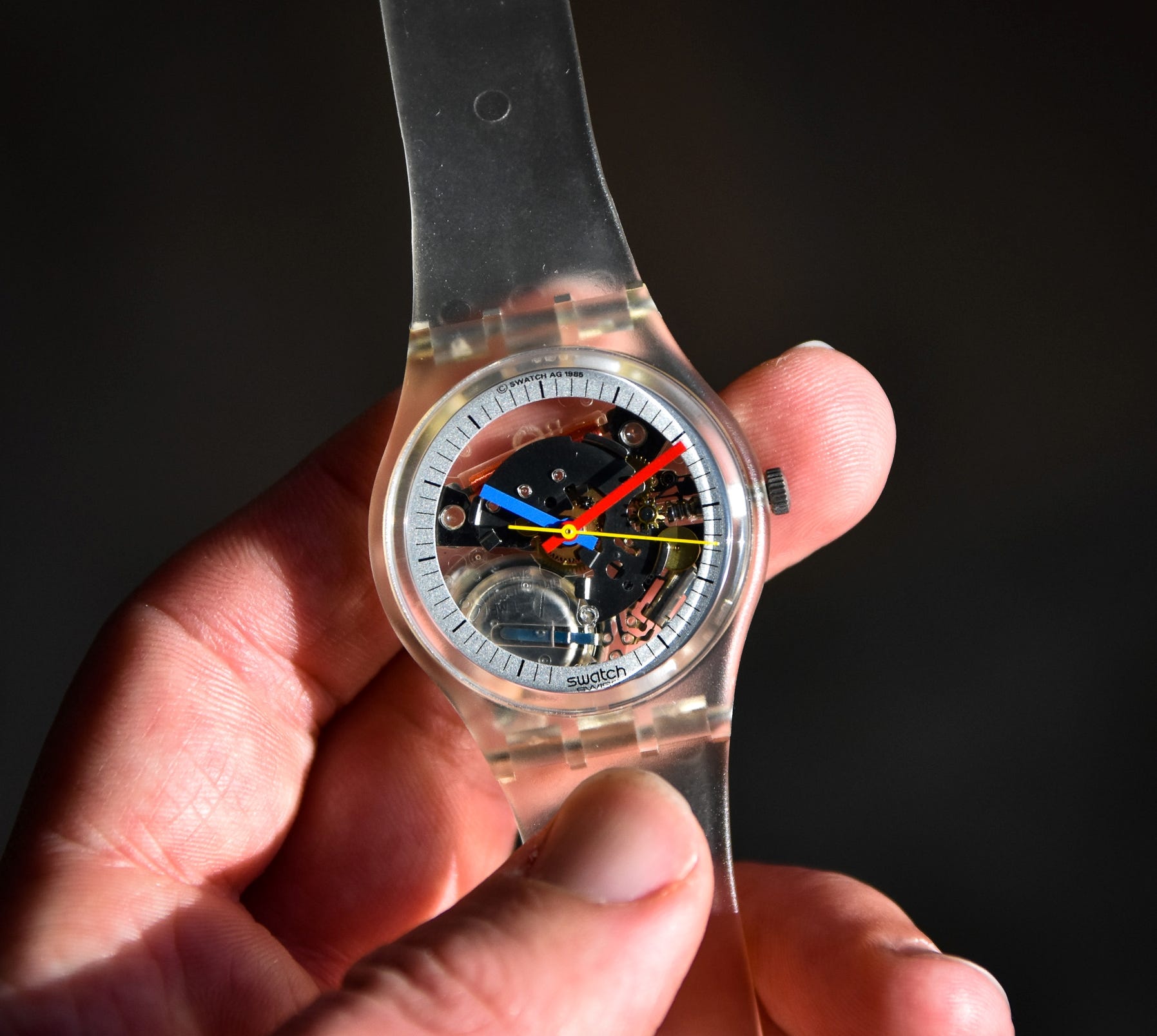 Swatch gmt clearance watch