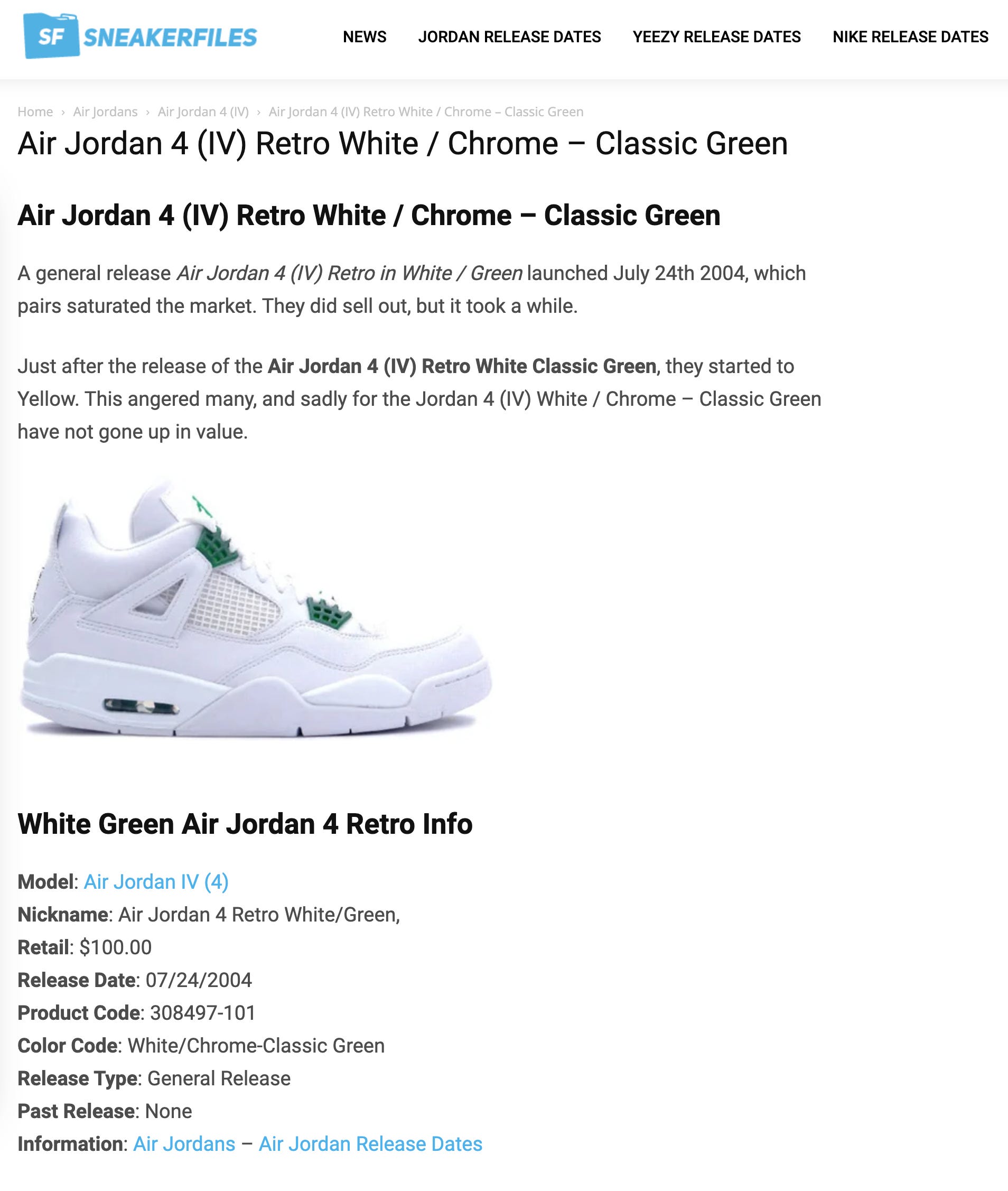 Jordan store general release