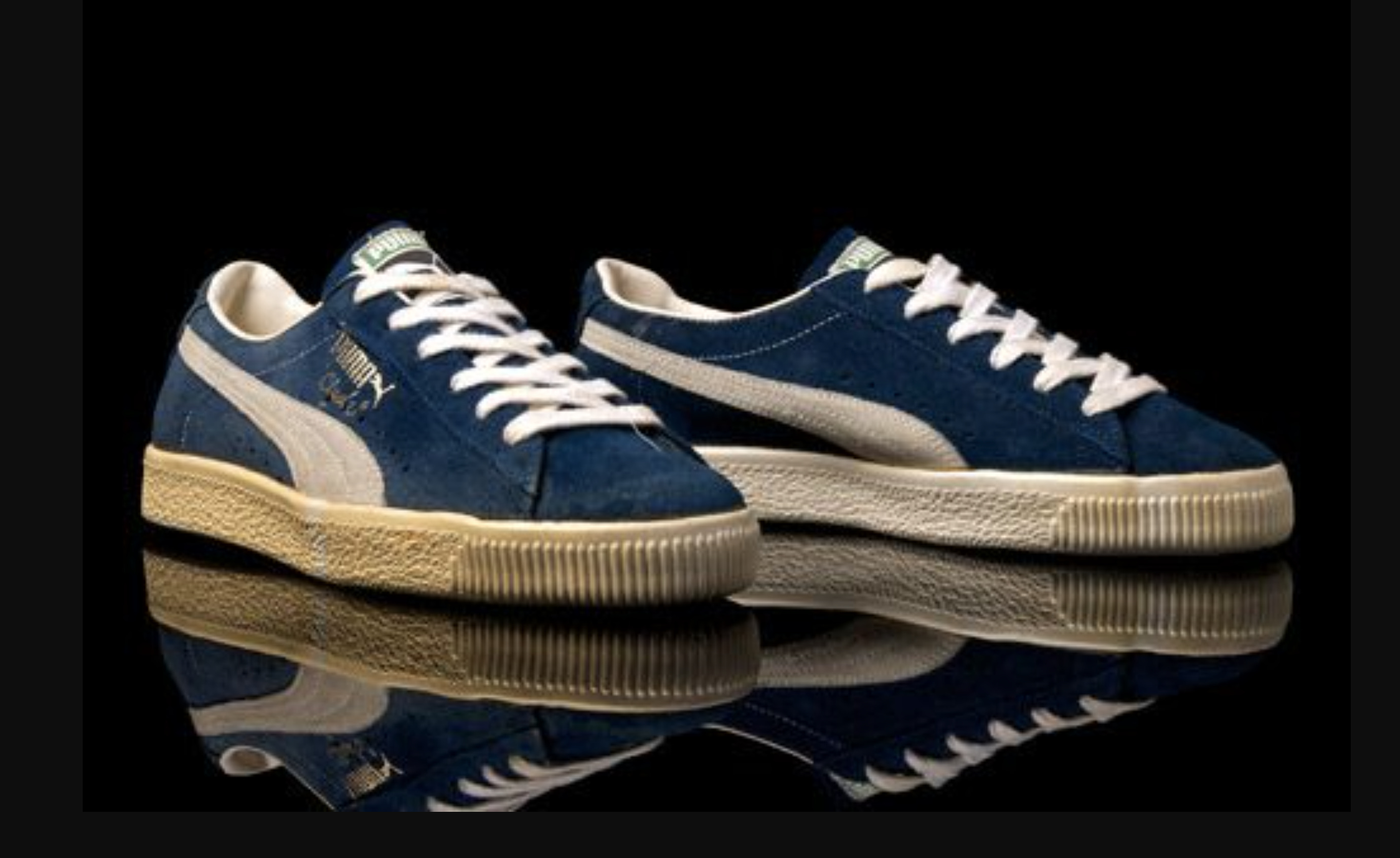 Blue suede shop puma clyde