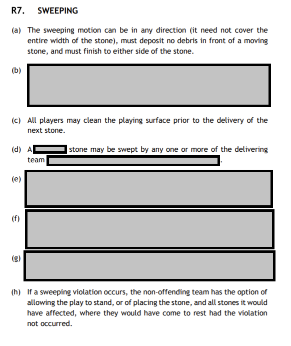 More reasons to simplify the sweeping rules