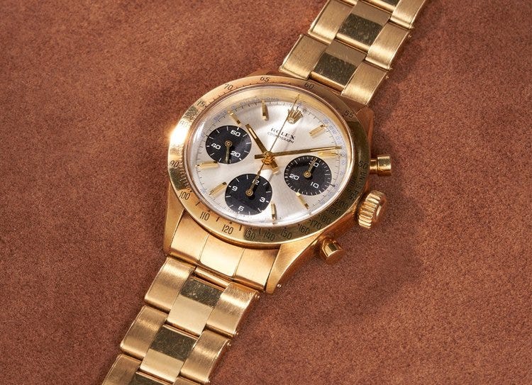 Rolex 6239 auction results on sale