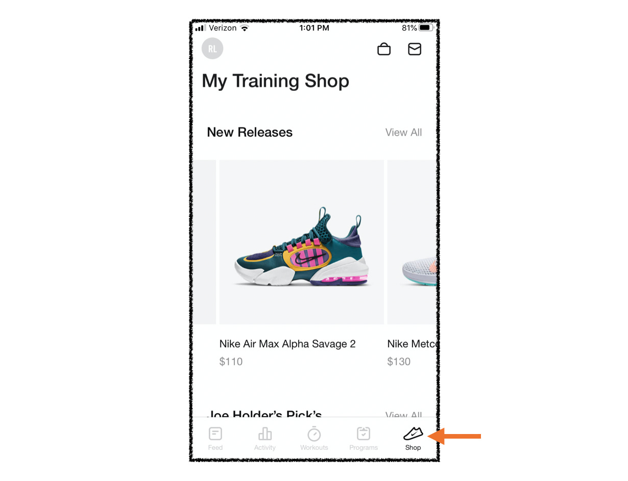 Nike training app best sale spotify