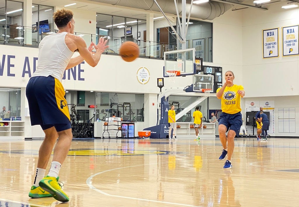 Indiana Pacers oneonone interview with Assistant Coach Jenny Boucek