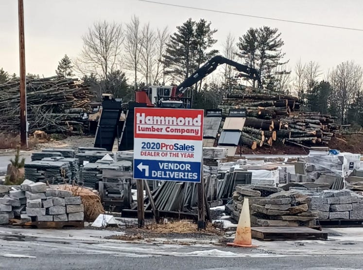 Hammond Lumber paves paradise to put up a parking lot; residents howl at clear cutting