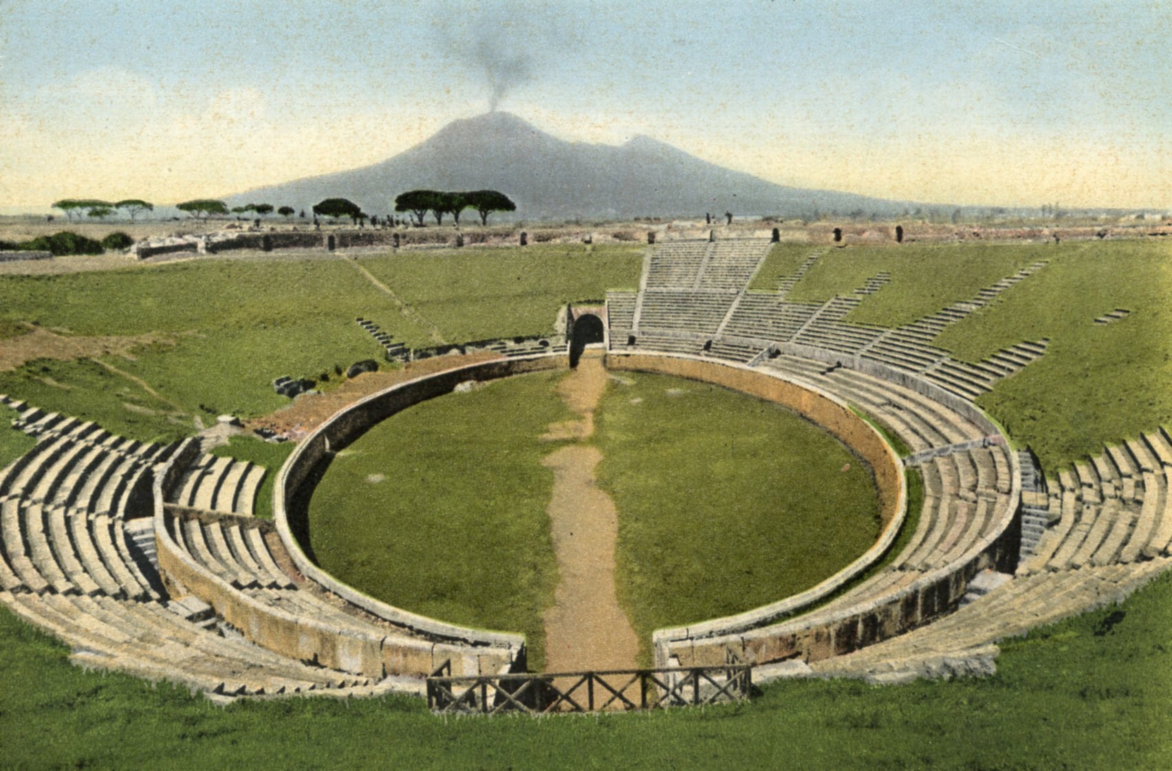 The Amphitheater at Pompeii by George Eberhart