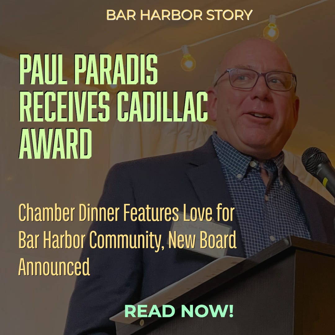 Paul Paradis Receives Cadillac Award Bar Harbor Story