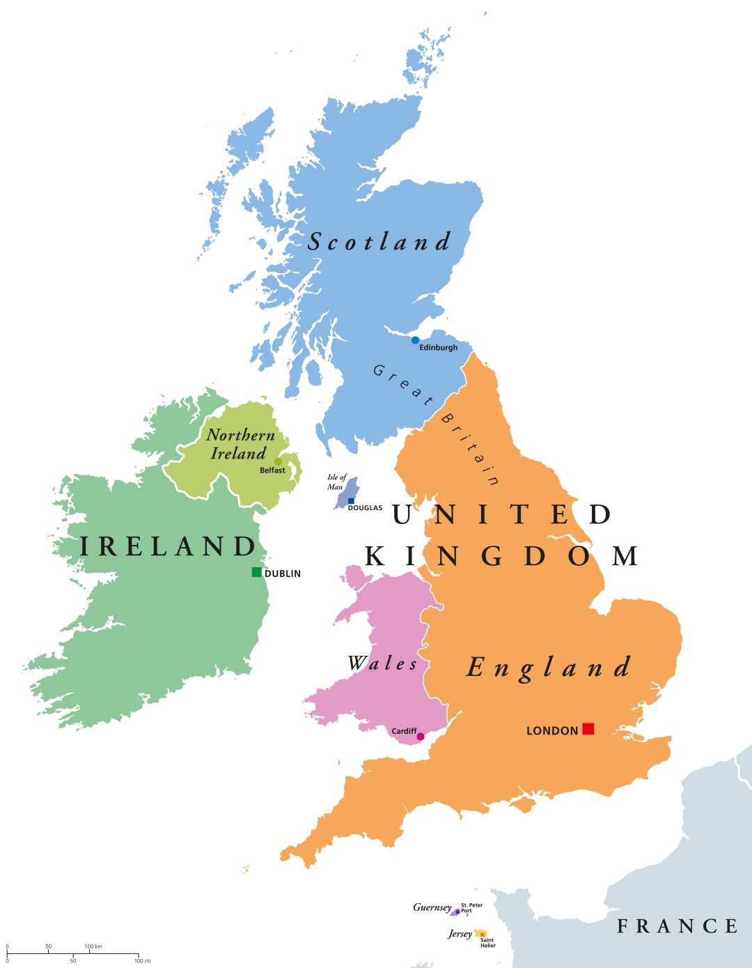What is the difference between england the united kingdom and great