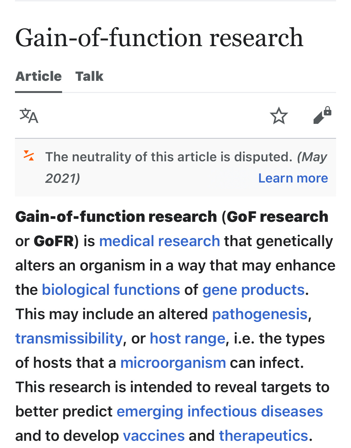 A Case Study Into Dr. Fauci & Gain Of Function Research