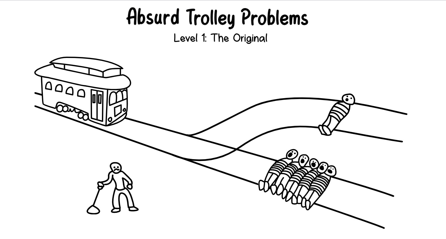 The trolley on sale experiment